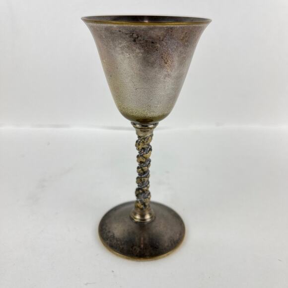 Group of Silverplate Goblets and Compote Dish - Picture 6 of 10